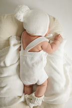 Summer Knit Romper - Cloud