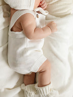Summer Knit Romper - Cloud