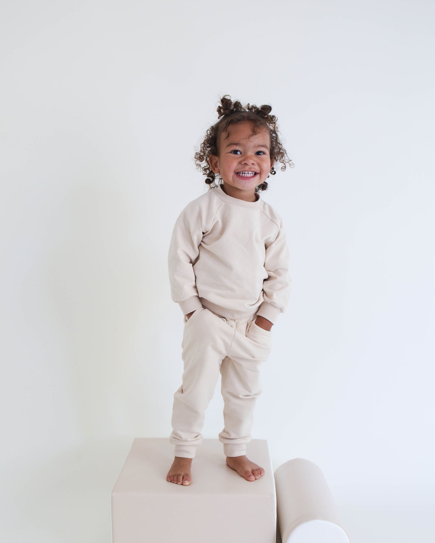 Jogger Sweatshirt Set - Sand