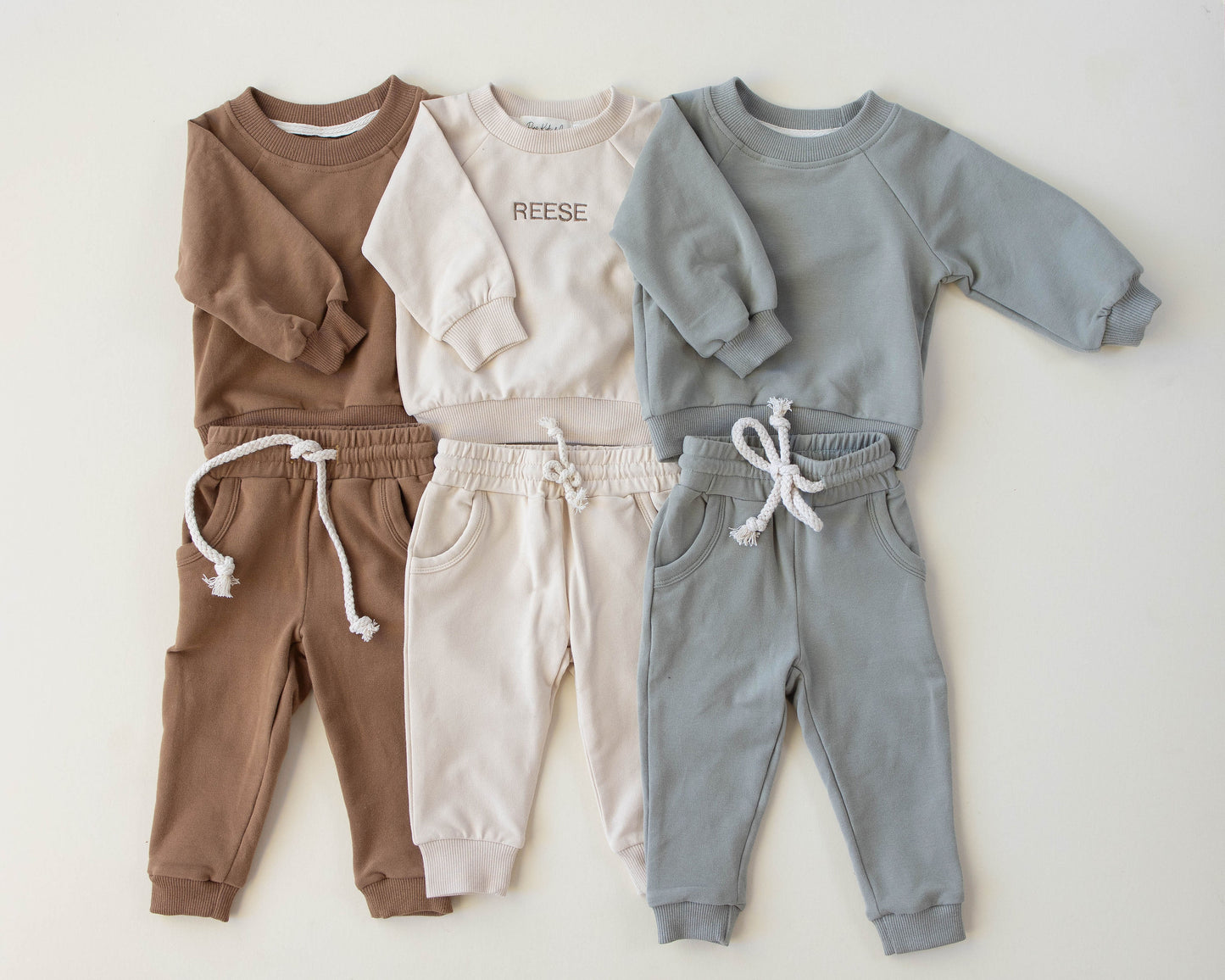 Jogger Sweatshirt Set - Sand