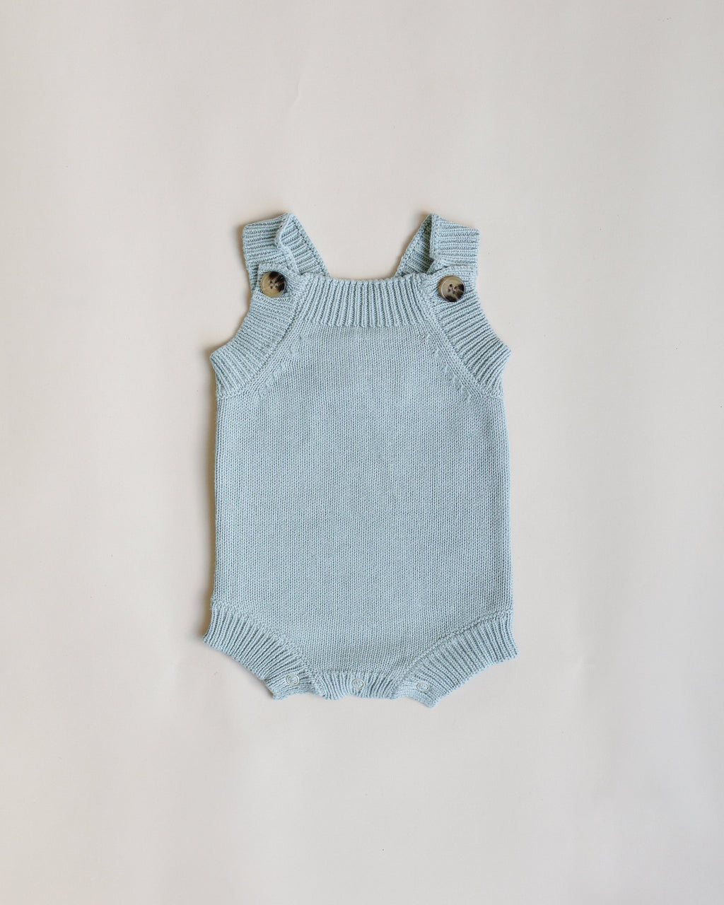 Summer Knit Romper - Steel
