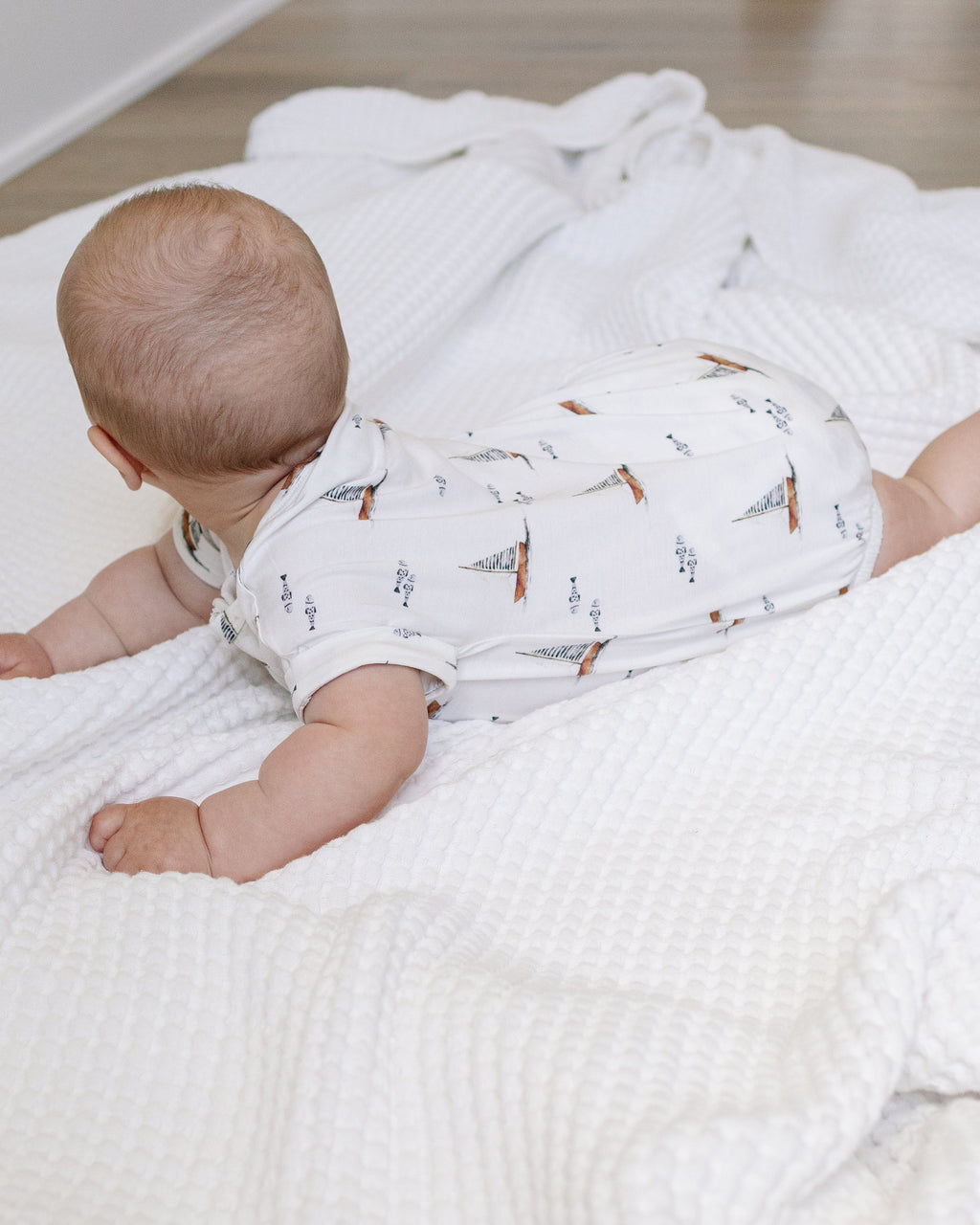 Bamboo Bubble Romper - Harbor