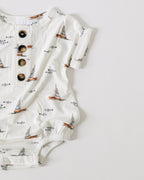 Bamboo Bubble Romper - Harbor