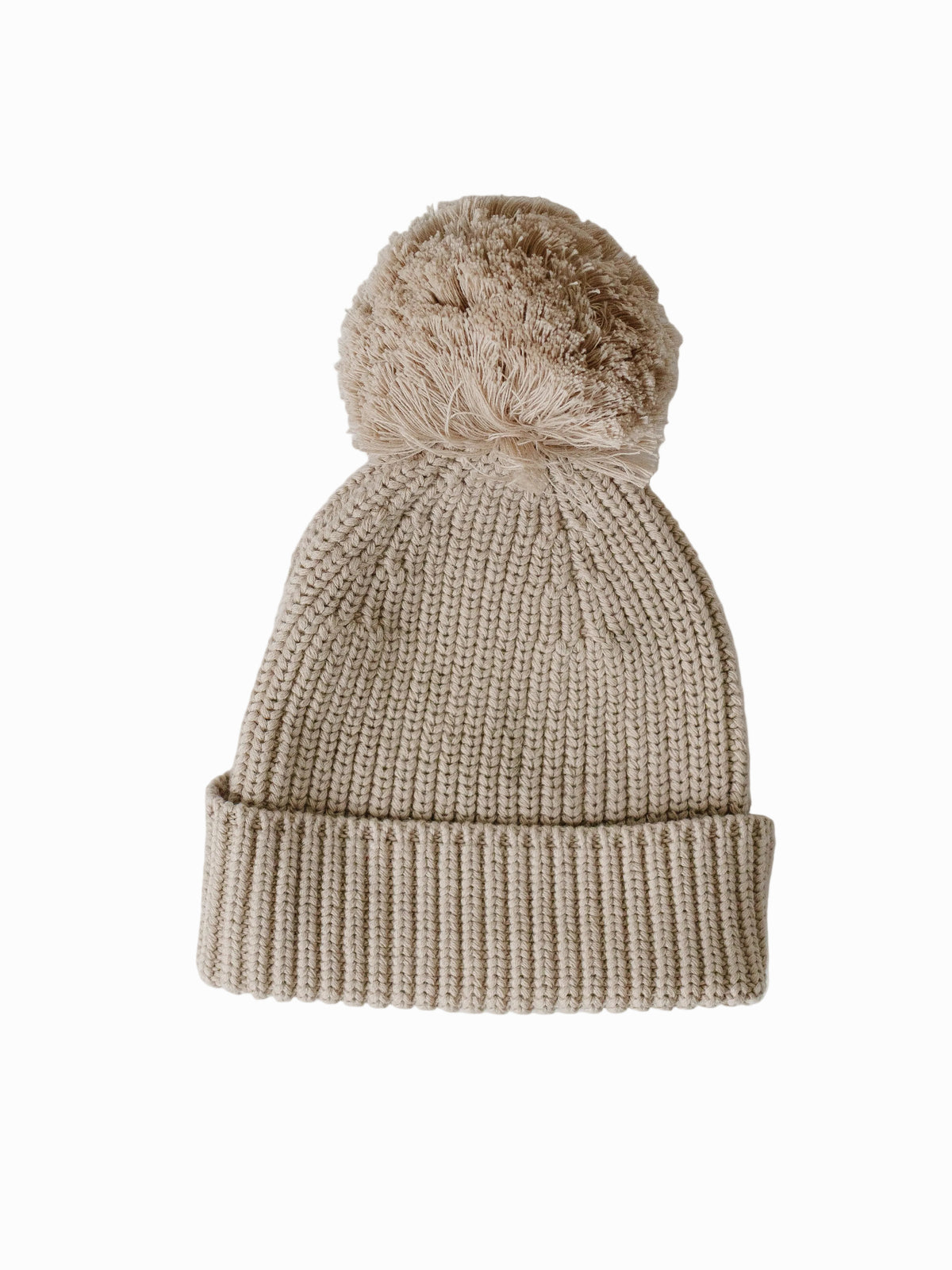 Knit Pom Hat - Oat