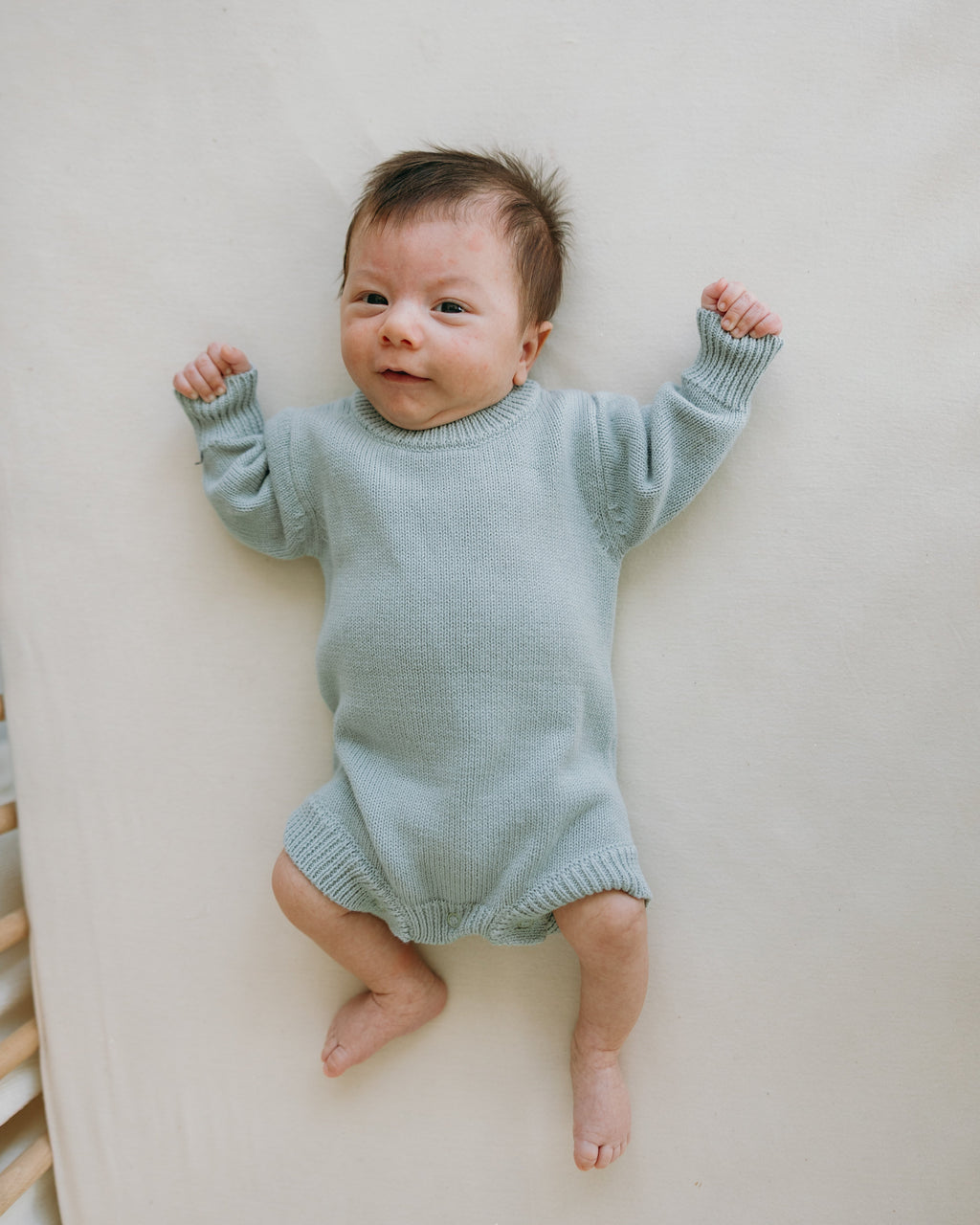 Knit Romper - Steel