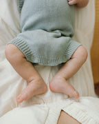 Summer Knit Romper - Steel