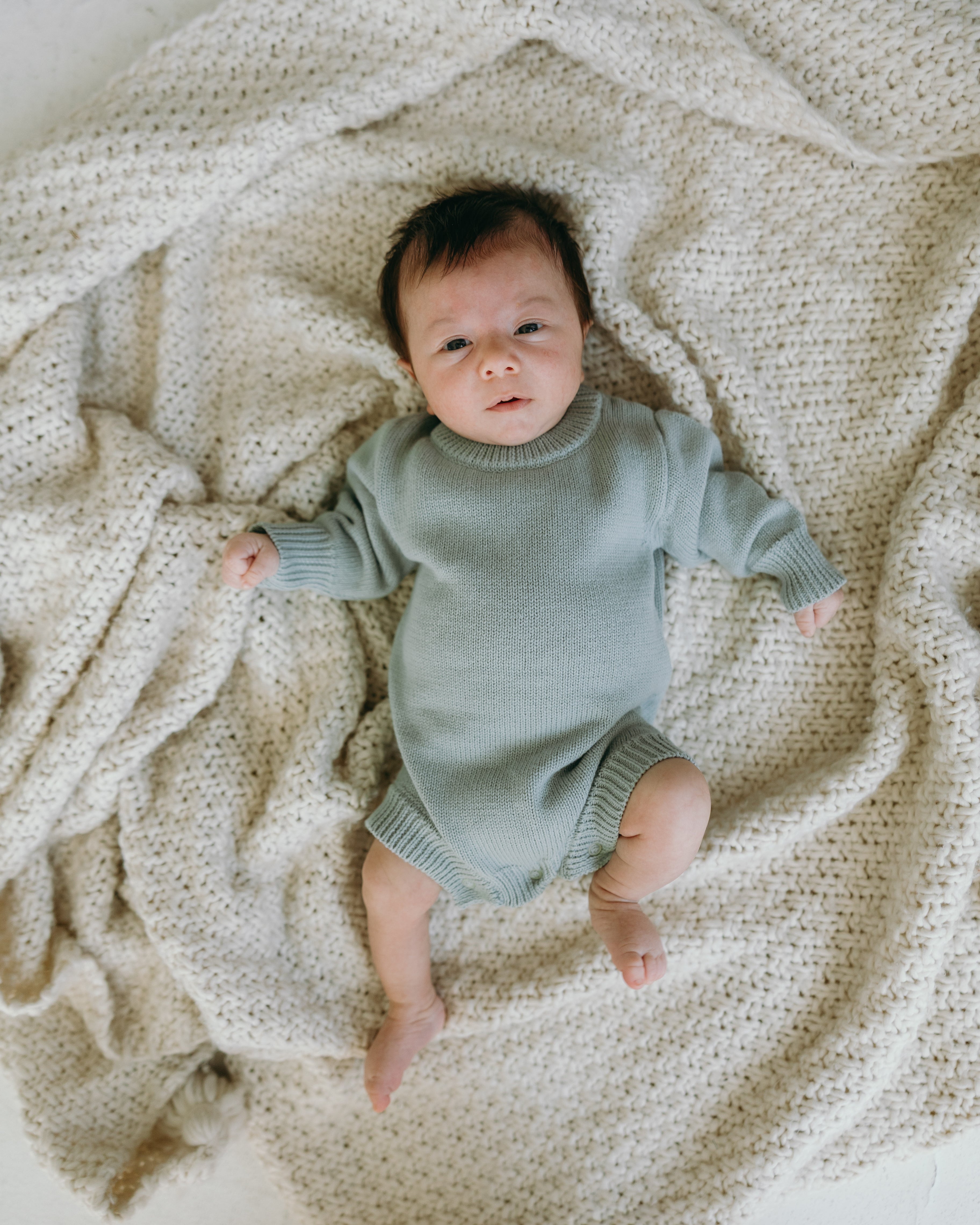 Knit Romper - Steel