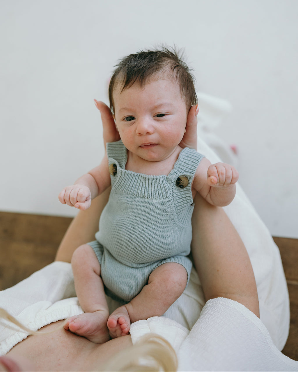 Summer Knit Romper - Steel