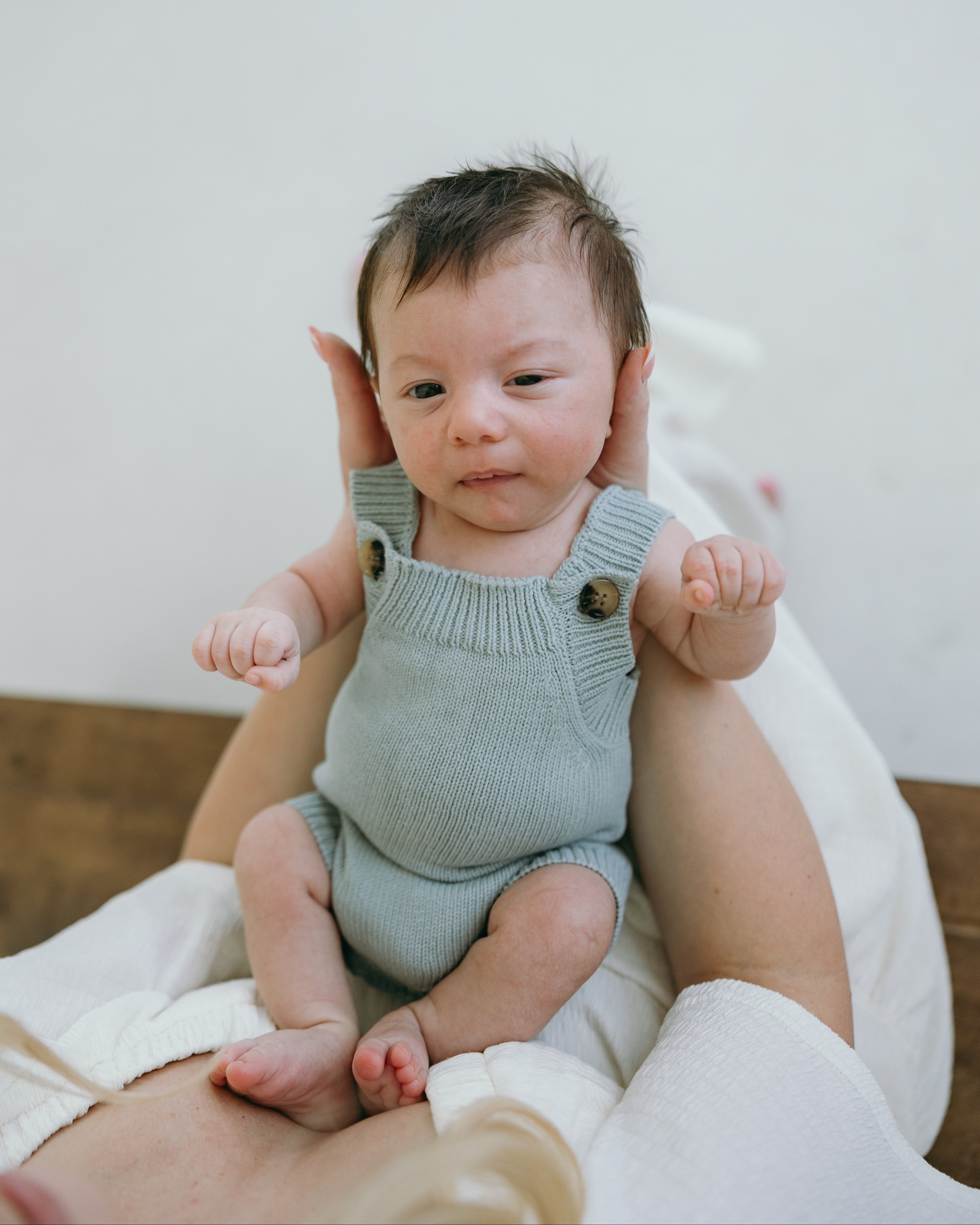 Summer Knit Romper - Steel