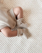 Knit Booties - Oat