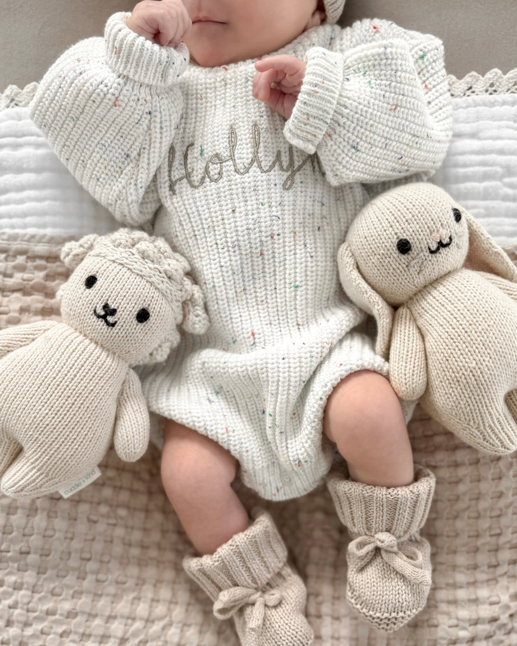 Chunky Knit Romper - Speckled