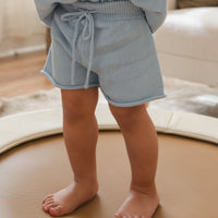 Oversized Summer Knit Set - Sky