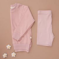 Ribbed Biker Shorts - Petal Pink