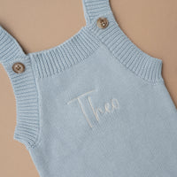 Summer Knit Romper - Sky