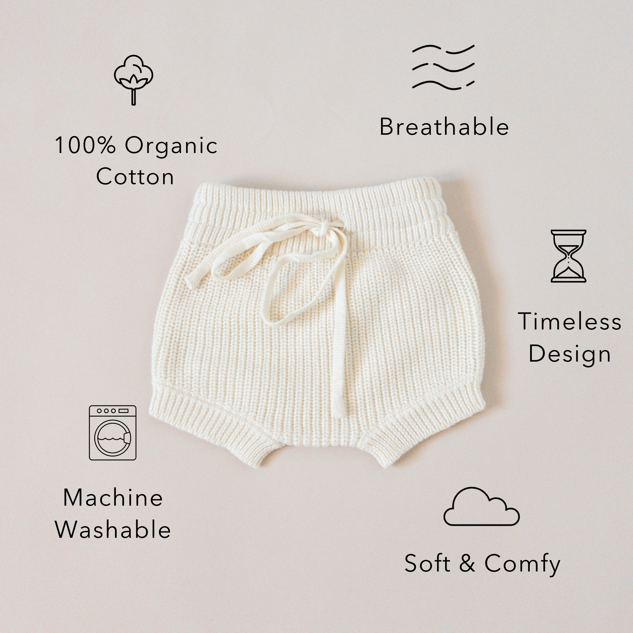 Knit Bloomer - Bone